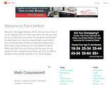 Tablet Screenshot of pianoletters.com